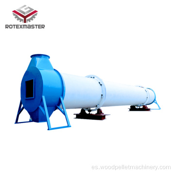 Secador de serrín con secadora rotativa de biomasa grande